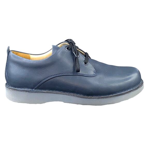 Samuel Hubbard Mens Free Grey Leather Lace Up Casual Walking Shoes US 10 - Picture 1 of 12